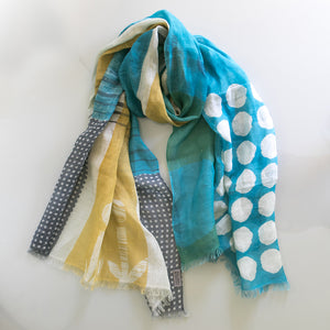 Banjo cotton/linen scarf by PilgrimWaters made in Nepal