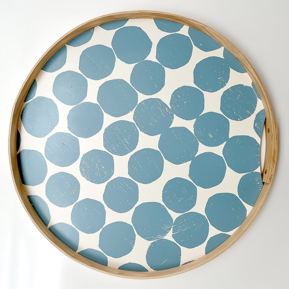 Round tray | handmade USA - PilgrimWaters | designer & makers